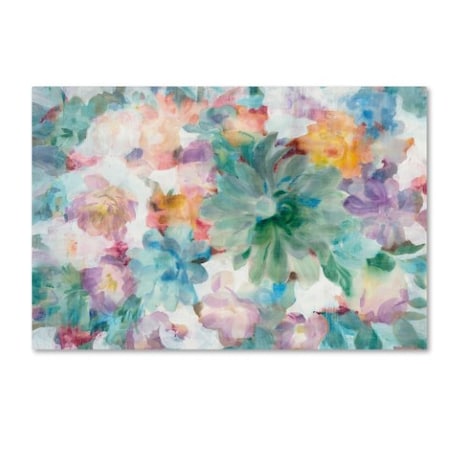 Danhui Nai 'Succulent Florals Crop' Canvas Art,30x47